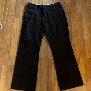 Banana Republic dressy fall/winter pants, black pin stripe, cotton blend